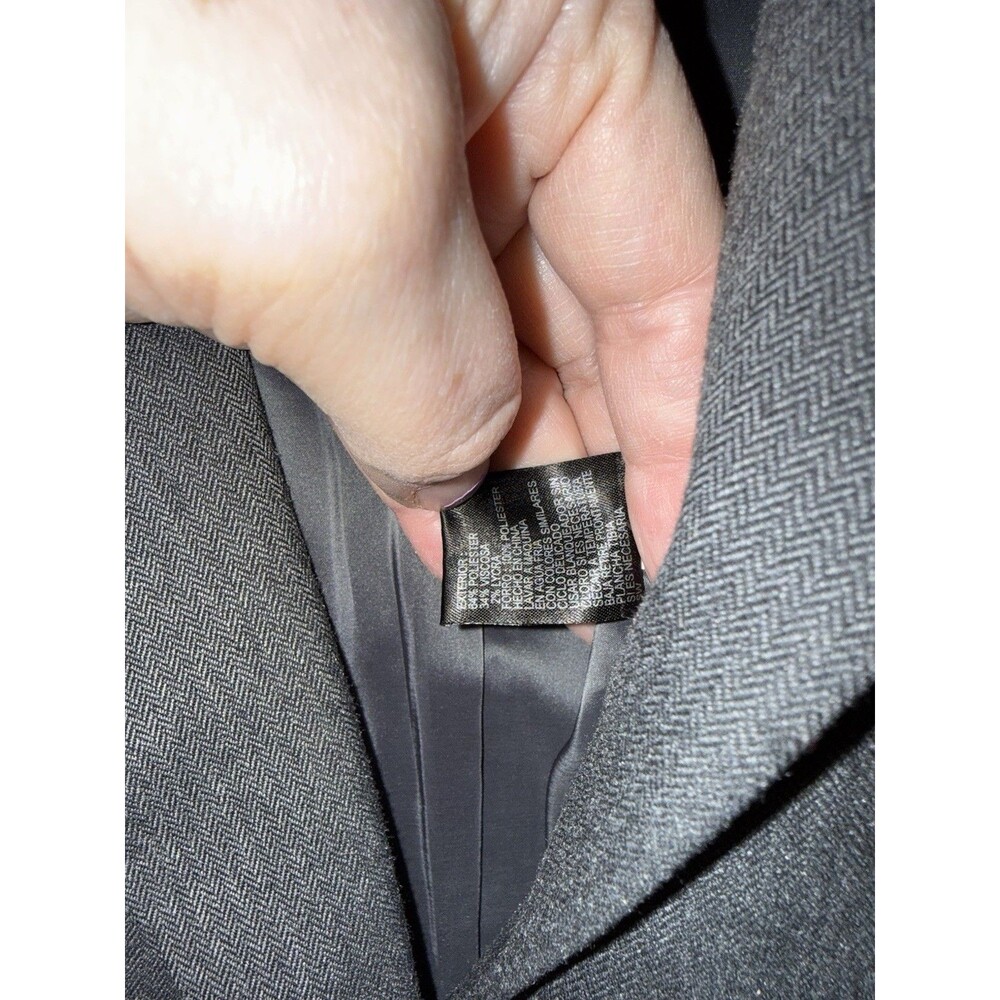 Alex Marie Career PantSuit 18W Blazer Jacket Pant Set Charcoal Gray Business - Picture 4 of 7